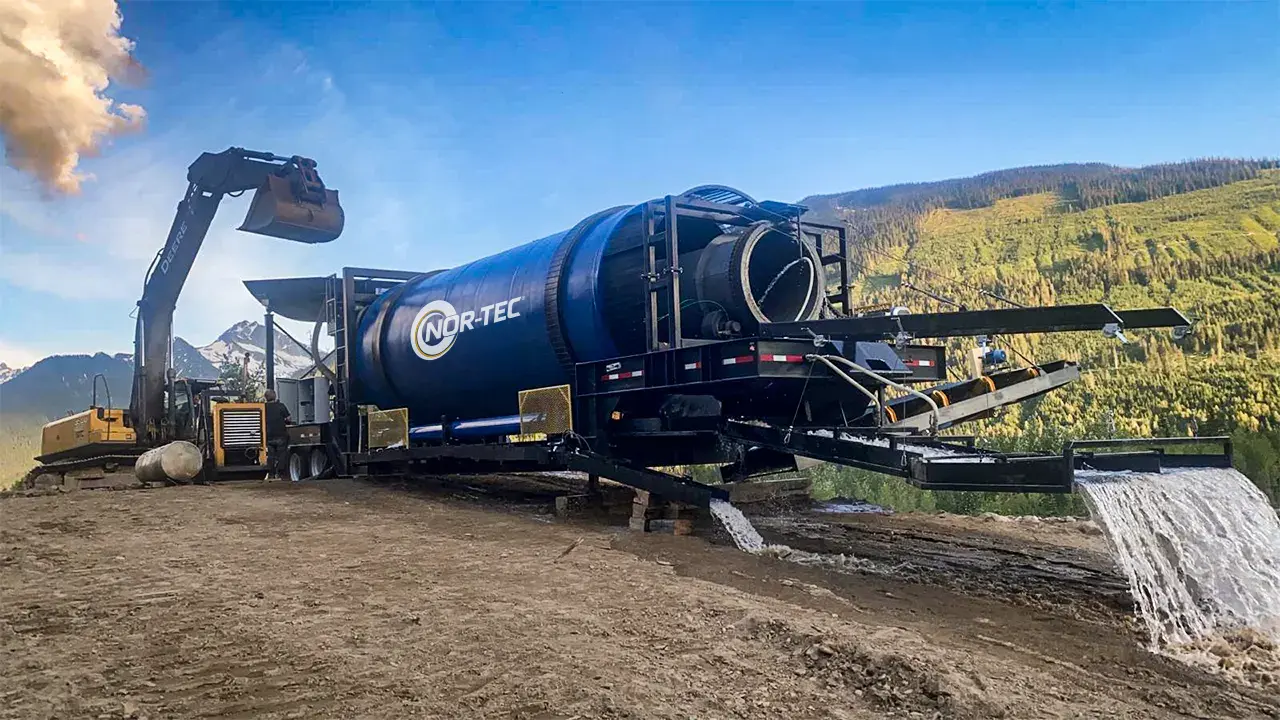 GM-250 Gold Mining Equipment - Professional Placer Mining Wash Plant with Sluice System